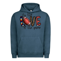 Pigment Midnight Navy for the love of the game football Urban Hoodie - CowhideDigitalArt