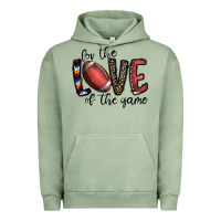 Pigment Oil Green for the love of the game football Urban Hoodie - CowhideDigitalArt