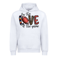 White for the love of the game football Urban Hoodie - CowhideDigitalArt