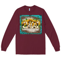 Burgundy western mother's day gıgı tumbler Long Sleeve Tee - BarkalooDesign