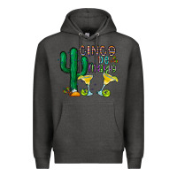Charcoal Heather cinco de mayo cactus Premium Hoodie - CowhideDigitalArt