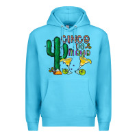 Ocean Blue cinco de mayo cactus Premium Hoodie - CowhideDigitalArt