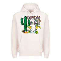 Pale Pink cinco de mayo cactus Premium Hoodie - CowhideDigitalArt