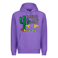 Purple cinco de mayo cactus Premium Hoodie - CowhideDigitalArt