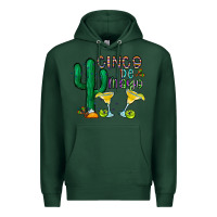 Sports Green cinco de mayo cactus Premium Hoodie - CowhideDigitalArt