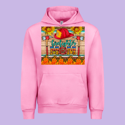 Firefighter Mom Urban Hoodie Designed By Hra Design Shop