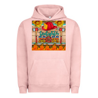 Pigment Salmon firefighter mom Urban Hoodie - HRA Design Shop