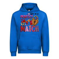 Cobalt we're a perfect match Urban Hoodie - OliviaCreatesArt