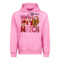 Fuchsia Pink we're a perfect match Urban Hoodie - OliviaCreatesArt