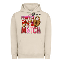 Pigment French Oak we're a perfect match Urban Hoodie - OliviaCreatesArt