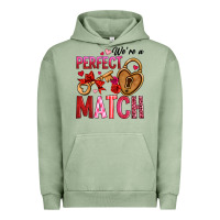 Pigment Oil Green we're a perfect match Urban Hoodie - OliviaCreatesArt