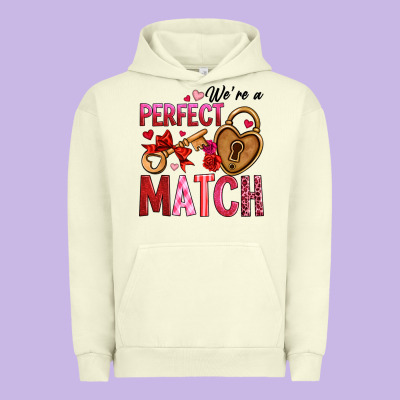 We're A Perfect Match Urban Hoodie Designed By Oliviacreatesart