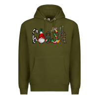 Army Green fiesta Premium Hoodie - CowhideDigitalArt