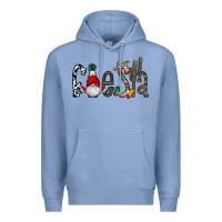 Colony Blue fiesta Premium Hoodie - CowhideDigitalArt