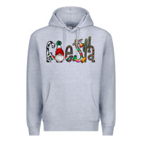 Heather Grey fiesta Premium Hoodie - CowhideDigitalArt