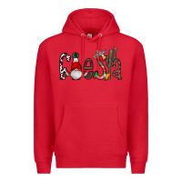 Red fiesta Premium Hoodie - CowhideDigitalArt
