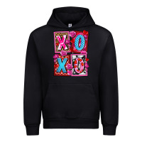 Black xoxo with roses and candies olivia Urban Hoodie - OliviaCreatesArt