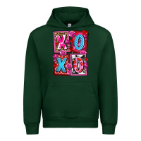 Forest Green xoxo with roses and candies olivia Urban Hoodie - OliviaCreatesArt