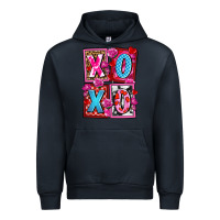 Navy xoxo with roses and candies olivia Urban Hoodie - OliviaCreatesArt