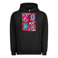Pigment Black xoxo with roses and candies olivia Urban Hoodie - OliviaCreatesArt
