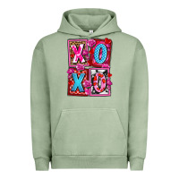 Pigment Oil Green xoxo with roses and candies olivia Urban Hoodie - OliviaCreatesArt
