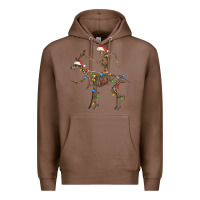 Chestnut skeleton deer santa Premium Hoodie - FaDigitalArtStudio