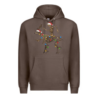 Coffee skeleton deer santa Premium Hoodie - FaDigitalArtStudio