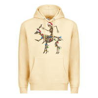 Pina Colada skeleton deer santa Premium Hoodie - FaDigitalArtStudio