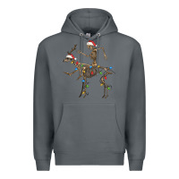 Rock skeleton deer santa Premium Hoodie - FaDigitalArtStudio