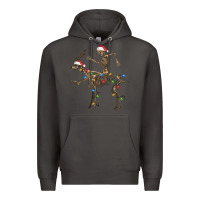 Smoke skeleton deer santa Premium Hoodie - FaDigitalArtStudio