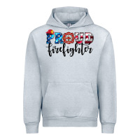 Heather Grey proud firefighter Urban Hoodie - HRA Design Shop