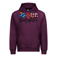 Mauve Wine proud firefighter Urban Hoodie - HRA Design Shop