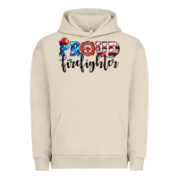 Pigment French Oak proud firefighter Urban Hoodie - HRA Design Shop