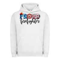 Pigment Lunar Rock proud firefighter Urban Hoodie - HRA Design Shop