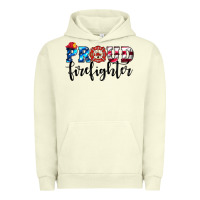 Pigment Pistachio proud firefighter Urban Hoodie - HRA Design Shop