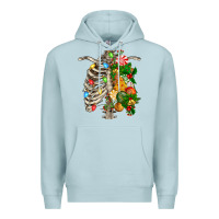 Blue Mist skeleton chest christmas Premium Hoodie - FaDigitalArtStudio
