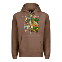 Chestnut skeleton chest christmas Premium Hoodie - FaDigitalArtStudio