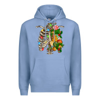 Colony Blue skeleton chest christmas Premium Hoodie - FaDigitalArtStudio