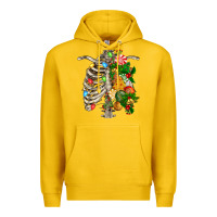 Lemon skeleton chest christmas Premium Hoodie - FaDigitalArtStudio