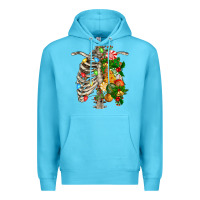 Ocean Blue skeleton chest christmas Premium Hoodie - FaDigitalArtStudio