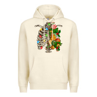 Sandshell skeleton chest christmas Premium Hoodie - FaDigitalArtStudio
