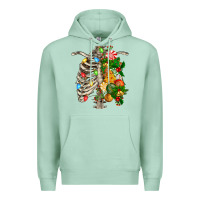 Seafoam skeleton chest christmas Premium Hoodie - FaDigitalArtStudio
