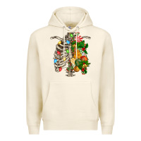 Tofu skeleton chest christmas Premium Hoodie - FaDigitalArtStudio