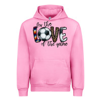 Fuchsia Pink for the love of the game socer Urban Hoodie - CowhideDigitalArt