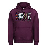 Mauve Wine for the love of the game socer Urban Hoodie - CowhideDigitalArt