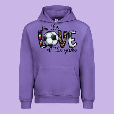 For The Love Of The Game Socer Urban Hoodie Designed By Cowhidedigitalart