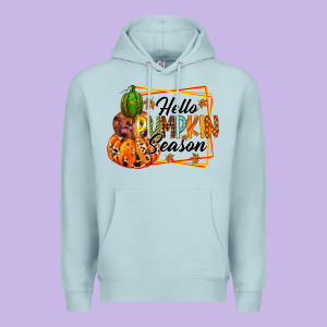 Hello Pumpkin Season Premium Hoodie Designed By Racoondesign