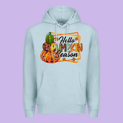 Hello Pumpkin Season Premium Hoodie Designed By Racoondesign