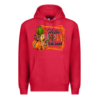 Cardinal hello pumpkin season Premium Hoodie - RacoonDesign