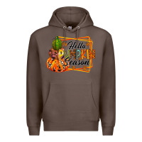 Coffee hello pumpkin season Premium Hoodie - RacoonDesign